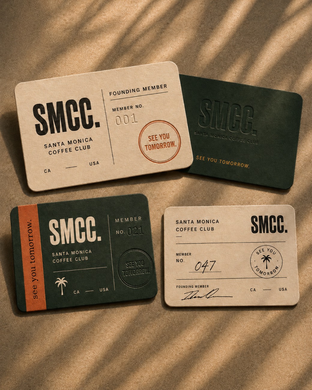 SMCC. founding member cards